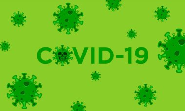 COVID-19 vector design template concept background clipart