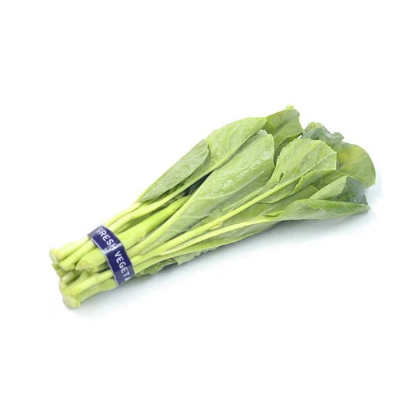 Beyaz arka plan üzerinde Çince lahana sebze, taze sebze ve ot izole — Stok fotoğraf