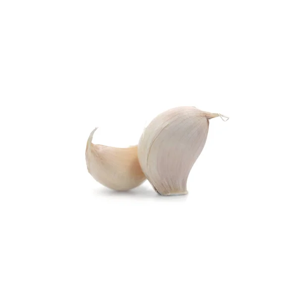 Closeup česneková, bylinková izolovat na bílém pozadí — Stock fotografie