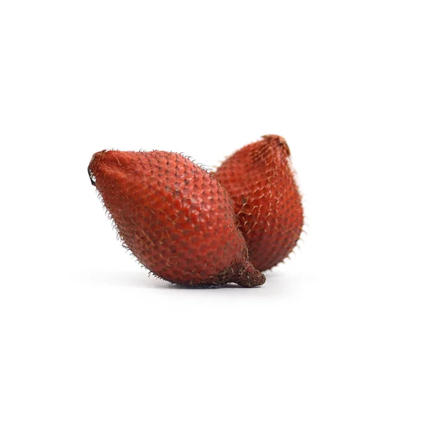 Tropical fruit : Salak snake fruit isolated on white background — Stock Photo, Image