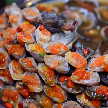 Taze Sculling yengeç veya buhar Yengeç bacağı - deniz ürünleri