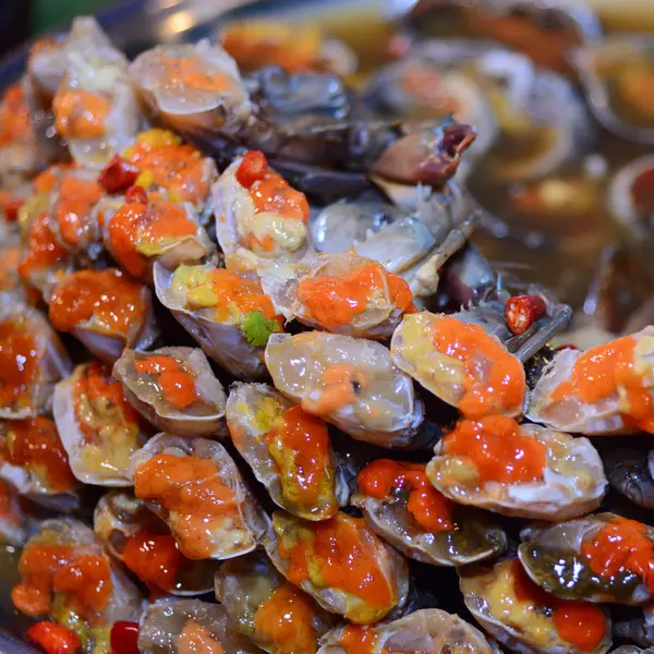 Taze Sculling yengeç veya buhar Yengeç bacağı - deniz ürünleri