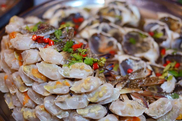 Fresh Sculling crab or steam crab leg - seafood — Stock Photo, Image