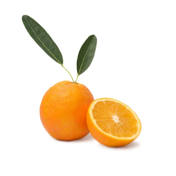 Navel Orange Isolated on White Background — Stock Photo, Image