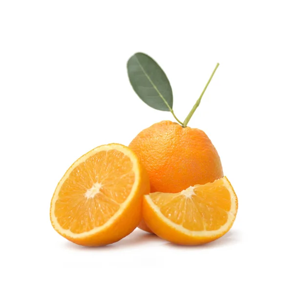 Navel Orange isolerad på vit bakgrund — Stockfoto