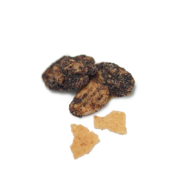 Granola maltflakes choklad hemmagjord smak nybakade isol — Stockfoto