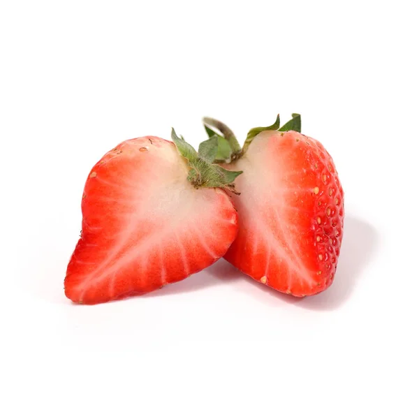 Strawberry isolerade på vitt som bakgrund — Stockfoto
