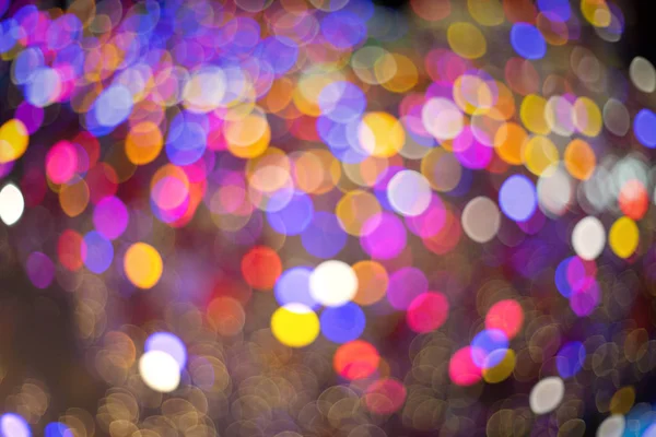 Colorful bubble bokeh as christmas background — Stock Photo, Image