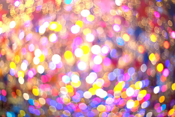 Colorful bubble bokeh as christmas background — Stock Photo, Image