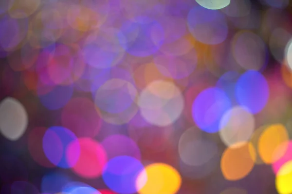 Colorful bubble bokeh as christmas background — Stock Photo, Image
