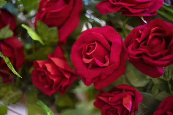 Flor de rosa artificial como fondo de San Valentín — Foto de Stock