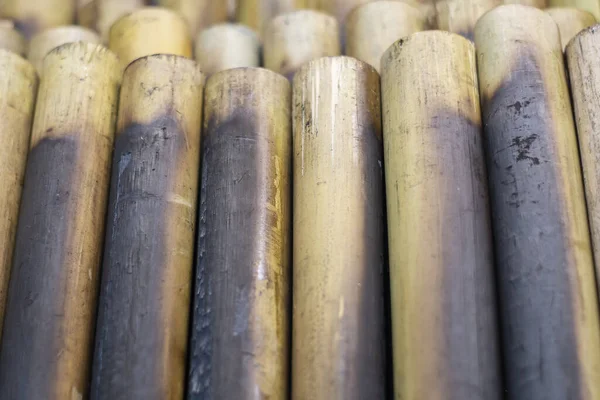 Arroz Pegajoso Con Leche Coco Bambú Postres Famosos Tailandia — Foto de Stock