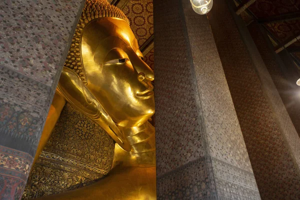 Reclining Buddha Statue Wat Pho Public Temple Place Wat Phra — Stock Photo, Image