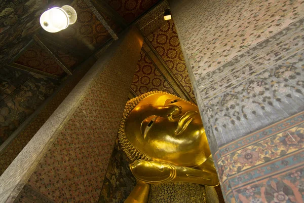 Reclining Buddha Statue Wat Pho Public Temple Place Wat Phra — Stock Photo, Image