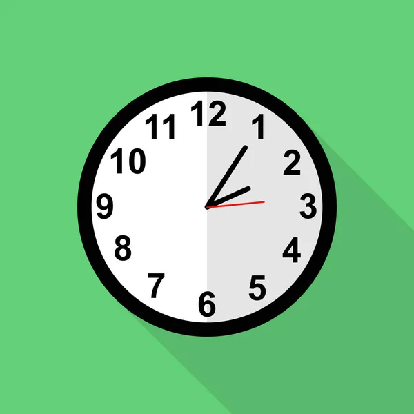 Icono Clásico Del Reloj Las Dos Cinco Minutos — Vector de stock