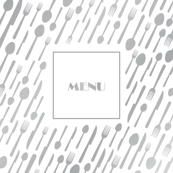 Diseño Cubierta Del Menú Del Restaurante Ilustración Vectorial Blanco Negro — Vector de stock