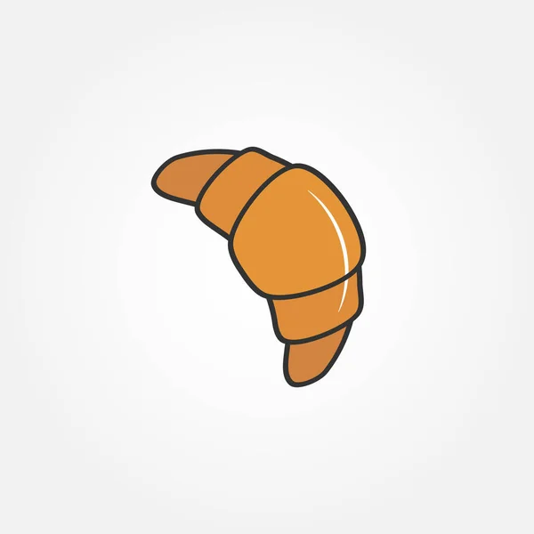 Croissant Icon Vector Illustration — Stock Vector