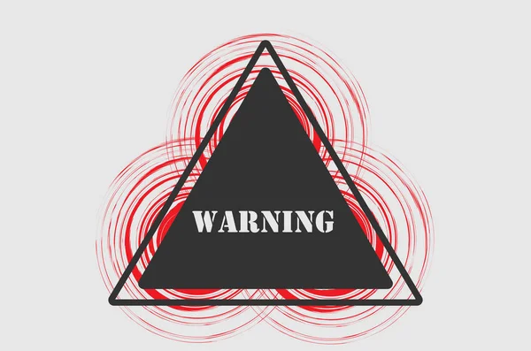 Avertissement Danger Forme Triangle Signal Alerte Danger Attention Erreur — Image vectorielle
