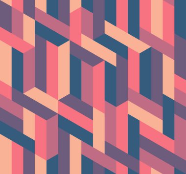 Geometrik - eşkenar dörtgen - kusursuz desen. Vektör illüstrasyonu. 