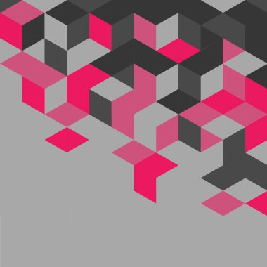 Soyut renkli retro geometrik modern şablonu için iş veya teknoloji sunma ve alan metin veya konu, vektör çizim için