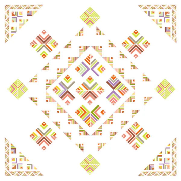 Абстрактный красочный геометрический шаблон с творческой графикой и — стоковый вектор