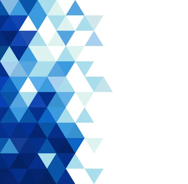 Abstract blauw driehoekje moderne sjabloon voor bedrijfs- of technologie presentatie en ruimte voor tekst, vectorillustratie — Stockvector