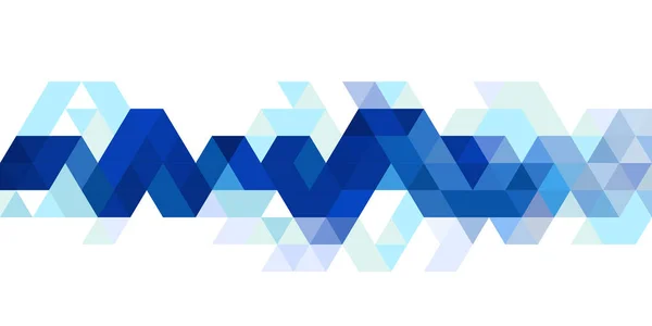 Abstract blauw driehoekje moderne strip sjabloon voor bedrijfs- of technologie presentatie, vectorillustratie — Stockvector