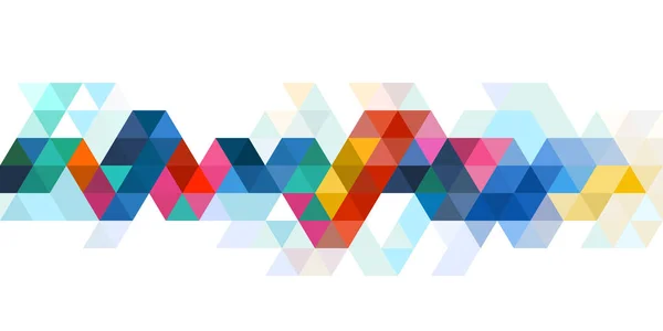Abstrakta färgstarka triangel moderna strip mall för företag eller teknik presentation, vektorillustration — Stock vektor