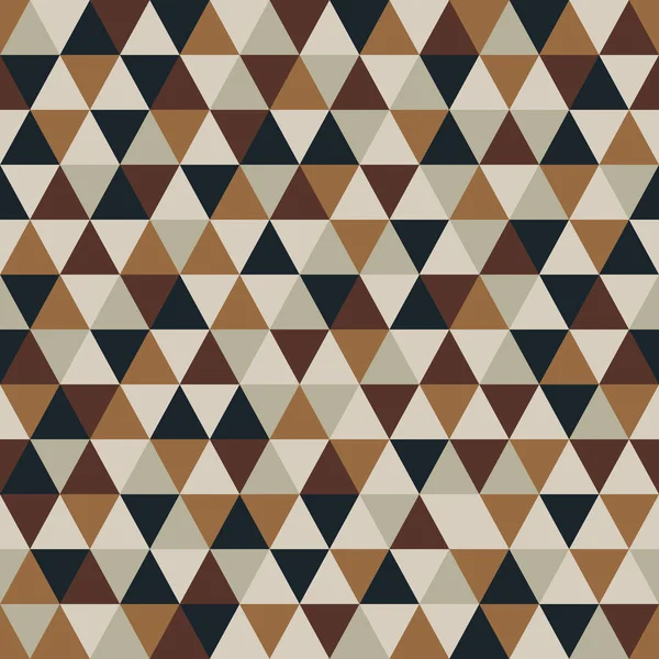 Dreiecksmuster mit Retro- und Modekonzept, nahtloser Hintergrund, Vektorillustration — Stockvektor
