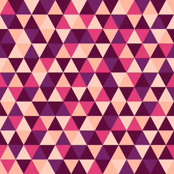 Dreiecksmuster mit Retro- und Modekonzept, nahtloser Hintergrund, Vektorillustration — Stockvektor
