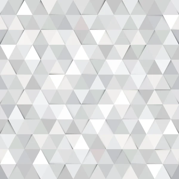 Papel blanco textura sin costuras de fondo. Fondo geométrico triángulo gris patrón de mosaico. Elemento de identidad empresarial o tecnológica, elemento web de presentación en línea, ilustración vectorial — Vector de stock