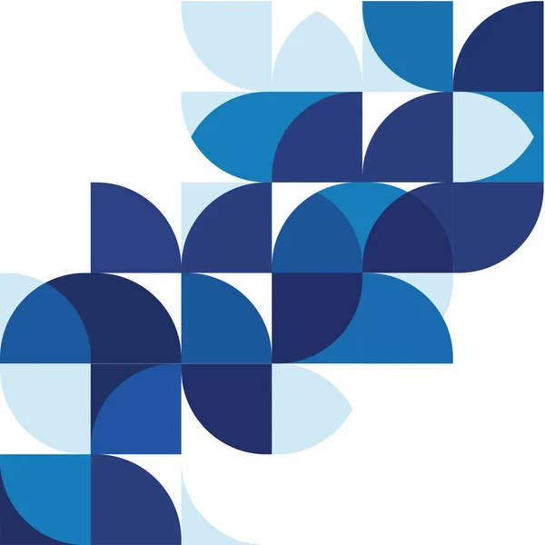 Fondo geométrico azul moderno abstracto, plantilla en espacio blanco para el diseño de folletos corporativos, negocio, folleto, portada, página, folleto, diseño de póster. ilustración vectorial — Archivo Imágenes Vectoriales