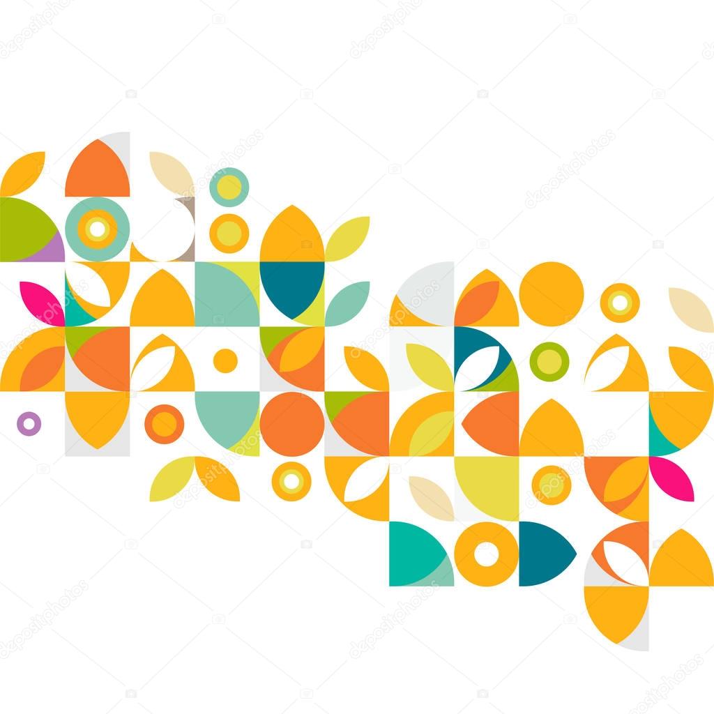 colorful flower pattern and graphic decoration, contemporary graphic pattern, vector illustration