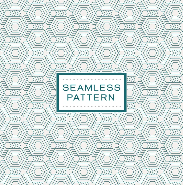Retro seamless pattern with simple line geometric concept. Endless pattern on background, vector illustration — Stock Vector