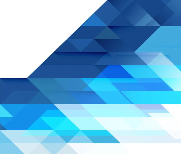Abstracte blauwe Toon geometrische layout sjabloon en moderne overlapping met witte ruimte voor tekst. — Stockvector