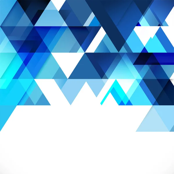 Plantilla de diseño geométrico de tono azul abstracto y superposición moderna con espacio en blanco en abajo para texto . — Vector de stock
