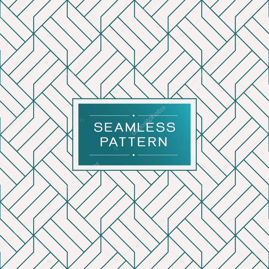 Retro seamless pattern with simple line geometric concept.