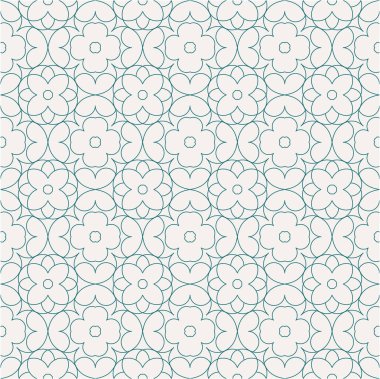 Vektör Dikişsiz desen ve modern şık doku. Çiçek desenli soyut geometrik taşlarla yinelenen. 