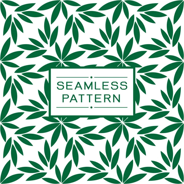 Vector Seamless Pattern Modern Stylish Texture Repeating Leaf Elements Background — Stock Photo, Image