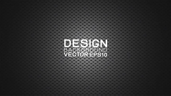 Vector design trendy and technology concept background. Dark carbon fiber texture and copy space on dark background, Abstract futuristic technology template. — Stock Vector