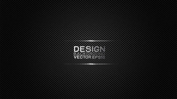 Vector ontwerp trendy en technologie concept achtergrond. Donkere koolstofvezel textuur en kopieer ruimte op donkere achtergrond, Abstract futuristische technologie template. — Stockvector