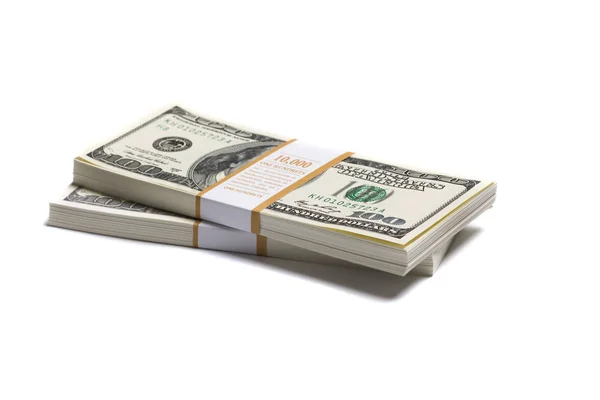 Beyaz arkaplanda dolar