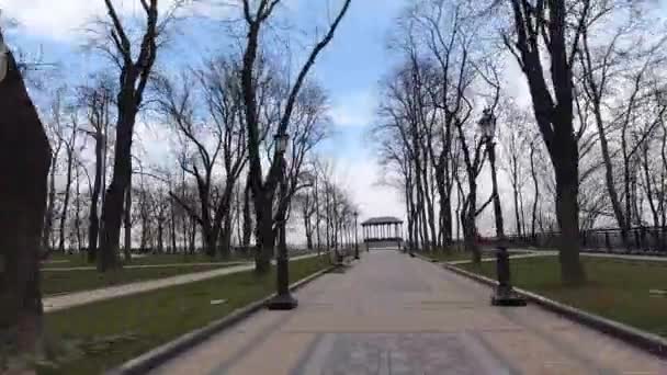 Volodymyrska Hill Ukrayna Nın Başkenti Kiev Yer Alan Bir Parktır — Stok video