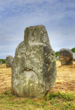 Carnac Taşları, Menhirs hizası Kermario, Brittany, Fransa