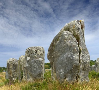 Carnac Taşları, Menhirs hizalaması Menec, Brittany, Fransa
