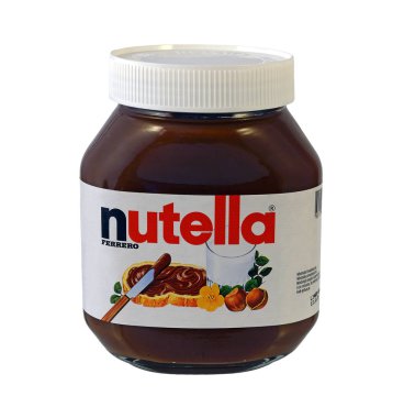 Bir kavanoz fındık ezmesi. Nutella İtalyan Ferrero firması tarafından tatlandırılmış fındık aromalı bir markanın markasıdır.