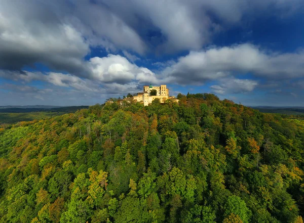 Burg Buchlov Das Erste Gebäude Der Burg Stammt Aus Dem — Stockfoto