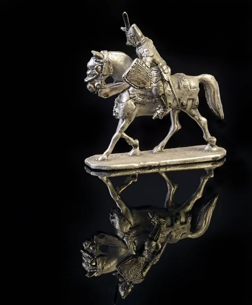 Cavaler Medieval Tin Soldier — Fotografie, imagine de stoc
