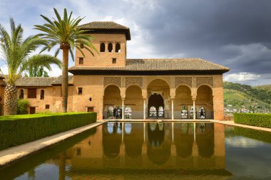 Partal Sarayı (Palacio del Partal) Alhambra, Granada, Endülüs, İspanya - Unesco Dünya Mirası Bölgesi