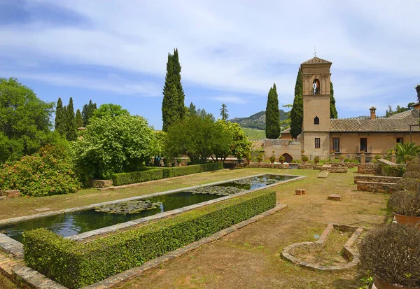 Jardines San Francisco Van Alhambra Granada Andalusië Spanje Unesco World — Stockfoto
